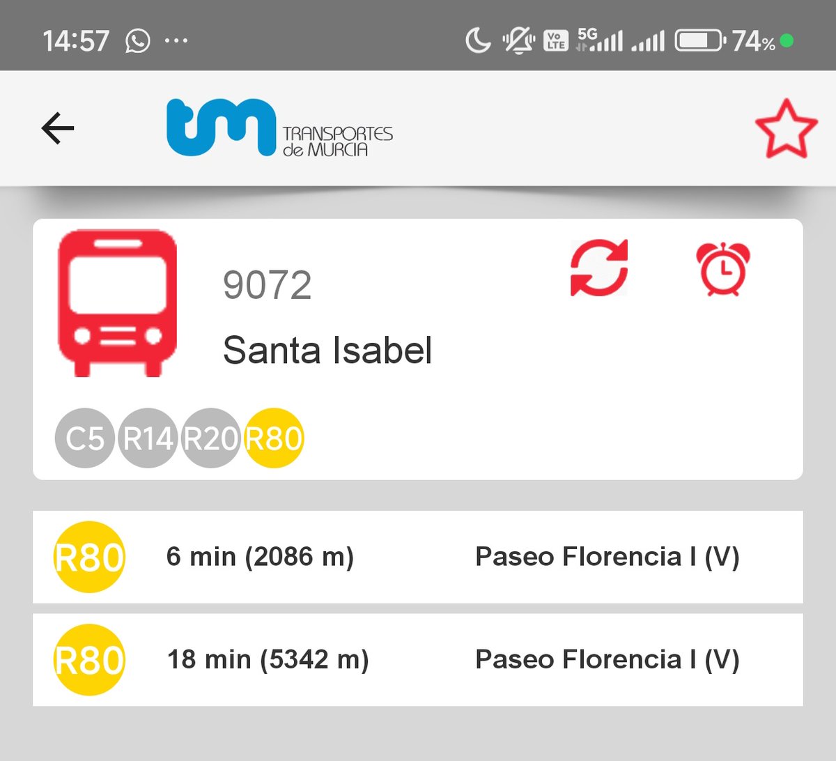 AVRondaSurMurci's tweet photo. Una nueva entrega del #Rayo80 @TMurciaBus hacia #RondaSur.
APP y Panel con tiempos diferentes.
VOTA:
❤️ APP, Retweet PANEL o 🤬 Ninguno de los dos 😂
@AytoMurcia @transportepubrm https://t.co/cmPXwYVNJk