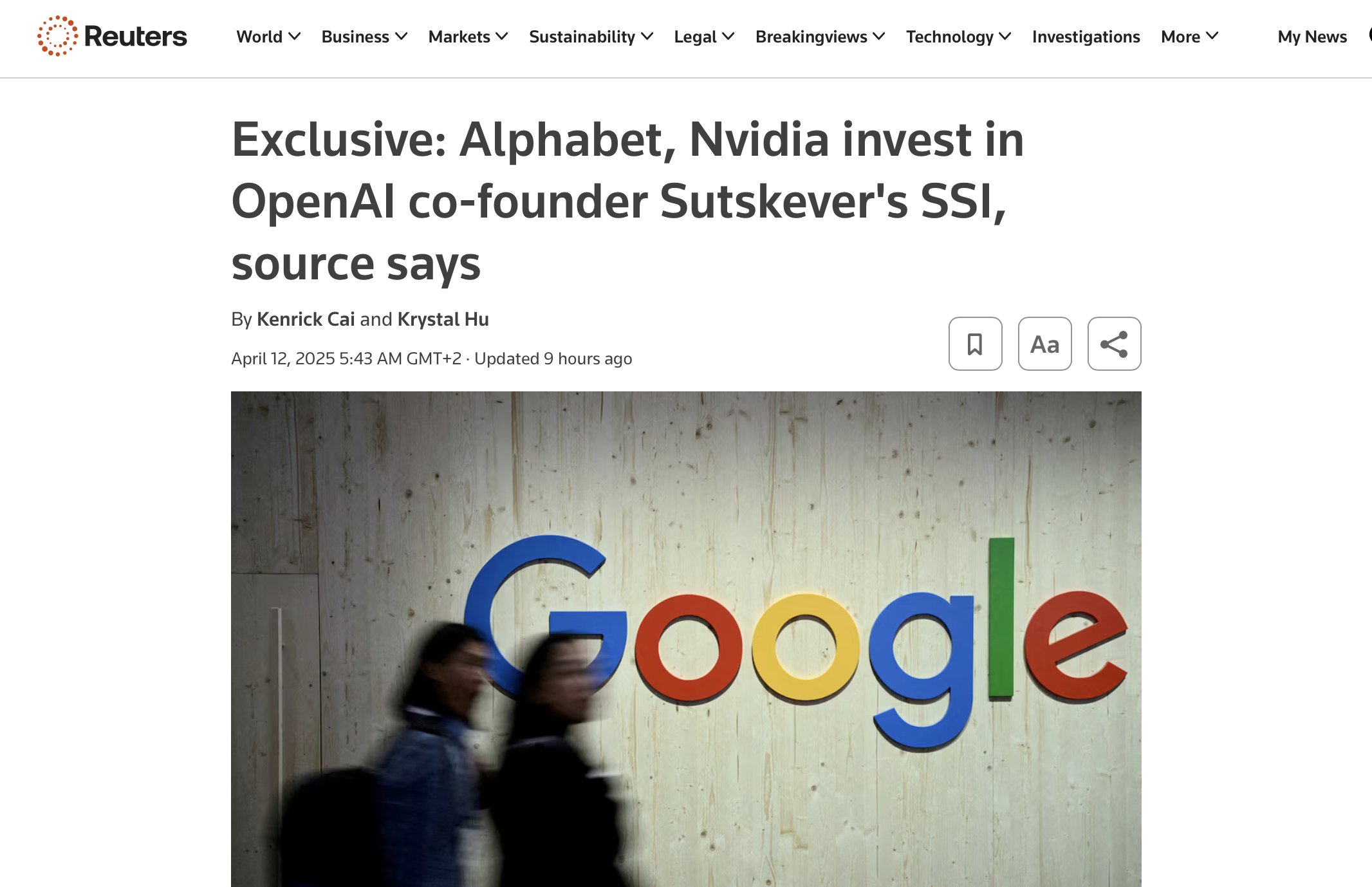Alphabet,英伟达都投资!这家新创估值320亿全靠"他"