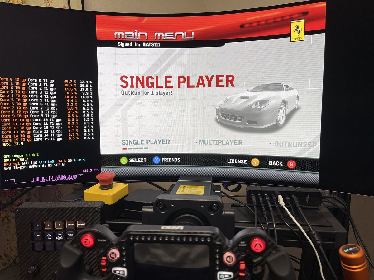 guts_game_7's tweet image. #outrun2006tweaks 
久しぶりに起動しました。
Windows USBゲームコントローラのリストに表示されるコントローラの順番を制御する方法見つけました。
これで、このタイトルを遊ぶ際に必ずx360ceで作成した仮想コントローラの優先順位を1位に出来ます😊

#9950X3D 
#RTX5090 
CPU、GPUはさぼりまくり。