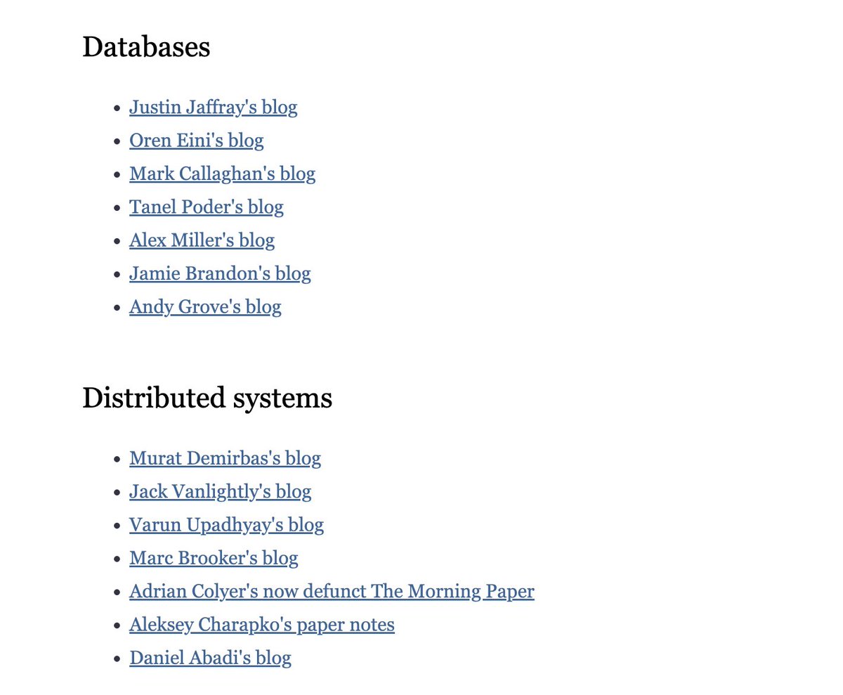 My favorite technical blogs