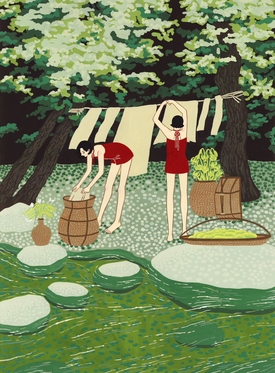 「(2/3)5〜8月 」|谷小夏のイラスト