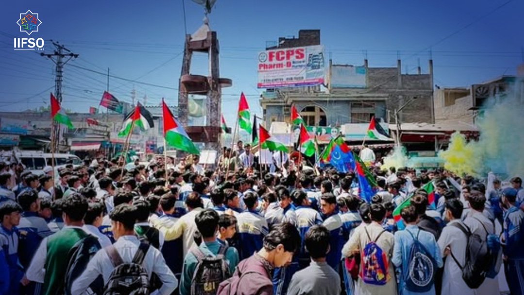 he Islami jamiat-e- Talaba of Pakistan, a member of IIFSO, joined the national and international strike across different provinces and cities in Pakistan — raising their voices to stop the war on G@za and support the Palest!nian people in their just struggle for freedom and