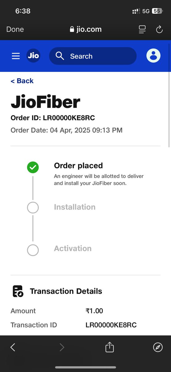 TilekarShravan's tweet photo. @JioCare Same Status Since 04 April 2025 i.e., 8 days with no update. @JioCare why is process taking so long? https://t.co/WCSqsOsvl9