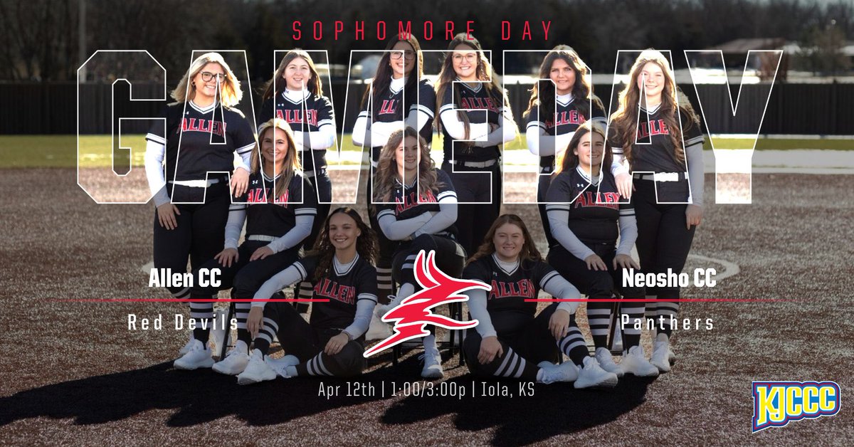 🥎GAMEDAY🥎
SOPHOMORE DAY

Red Devils host the NCC Panthers in a conference double header! We will be honoring our sophomores following the double header. Come out and support!

🆚 | NCC Panthers
⏰ | 1:00/3:00p
📍 | 1801 N Cottonwood St, Iola, KS 66749