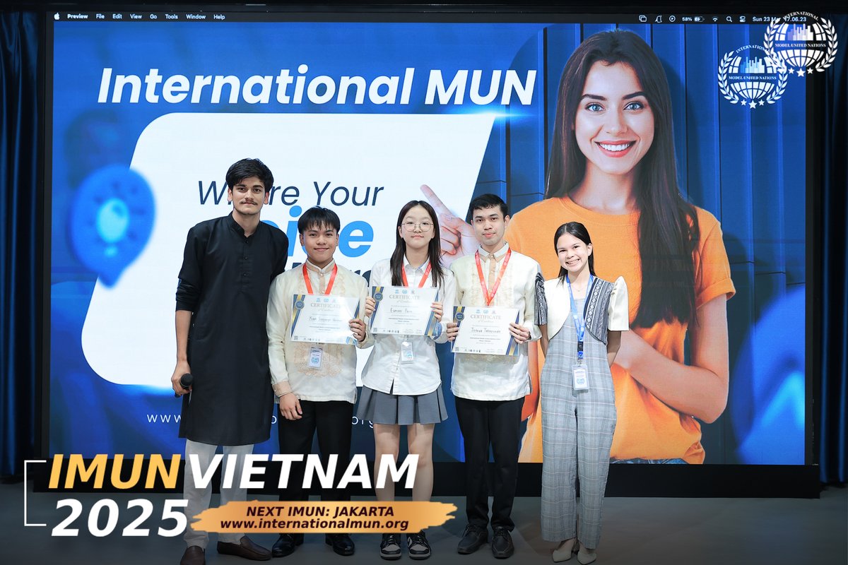 imunofficial's tweet image. 🌟 Witness the magic of recognition at IMUN! 🎉
From July 22–24, 2025, join us in Jakarta 🇮🇩 to debate, lead &amp;amp; shine on the global stage! 🌍🔥
Early Bird 03: $133 till April 15 ⏳
📲 Register: internationalmun.org

#IMUNJakarta2025 #MUNJourney #BeRecognized