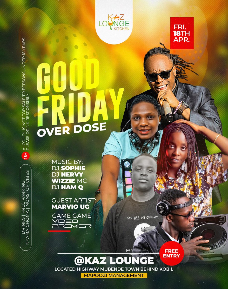mc_wizzie's tweet photo. Good Friday we catching the vibe together at @KazLounge mubende town https://t.co/nbRJHacv80