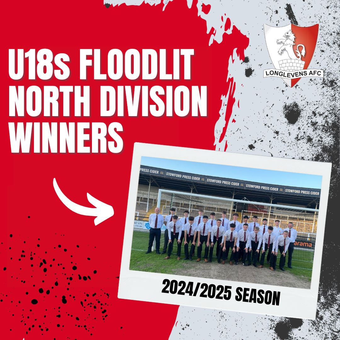 longlevensafc's tweet photo. Congratulations to @Longlevens18s on winning @CheltYFL Floodlit North Division last night with a 2-0 win against @GCAFCofficial ⚽️

Trophy presentation at their game on Monday night versus @Cinderford_Town 

The future’s bright, the future’s Red and Black ❤️🖤

Up the Levens ❤️🖤 https://t.co/cA9wpnyNt3