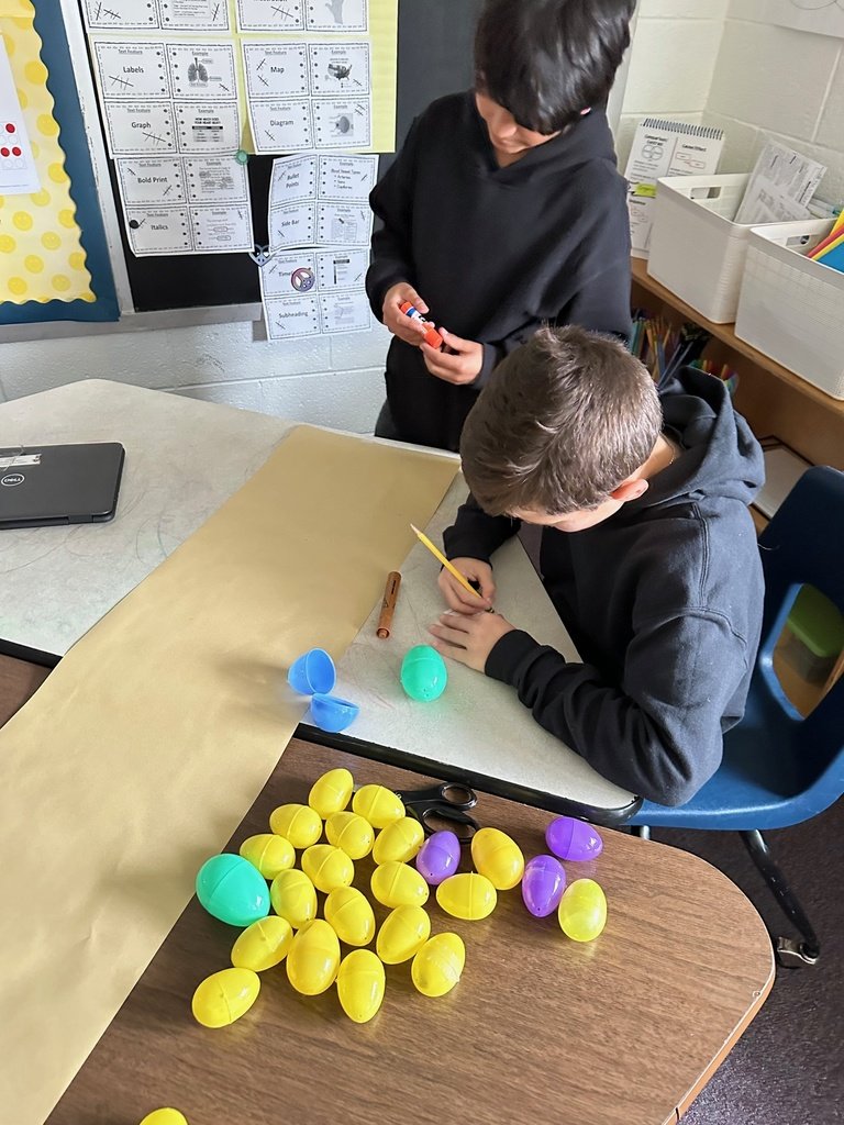 Ms. Russell's fourth graders are getting in some EGGStra practice for SOLs over the past week!  #atthepark