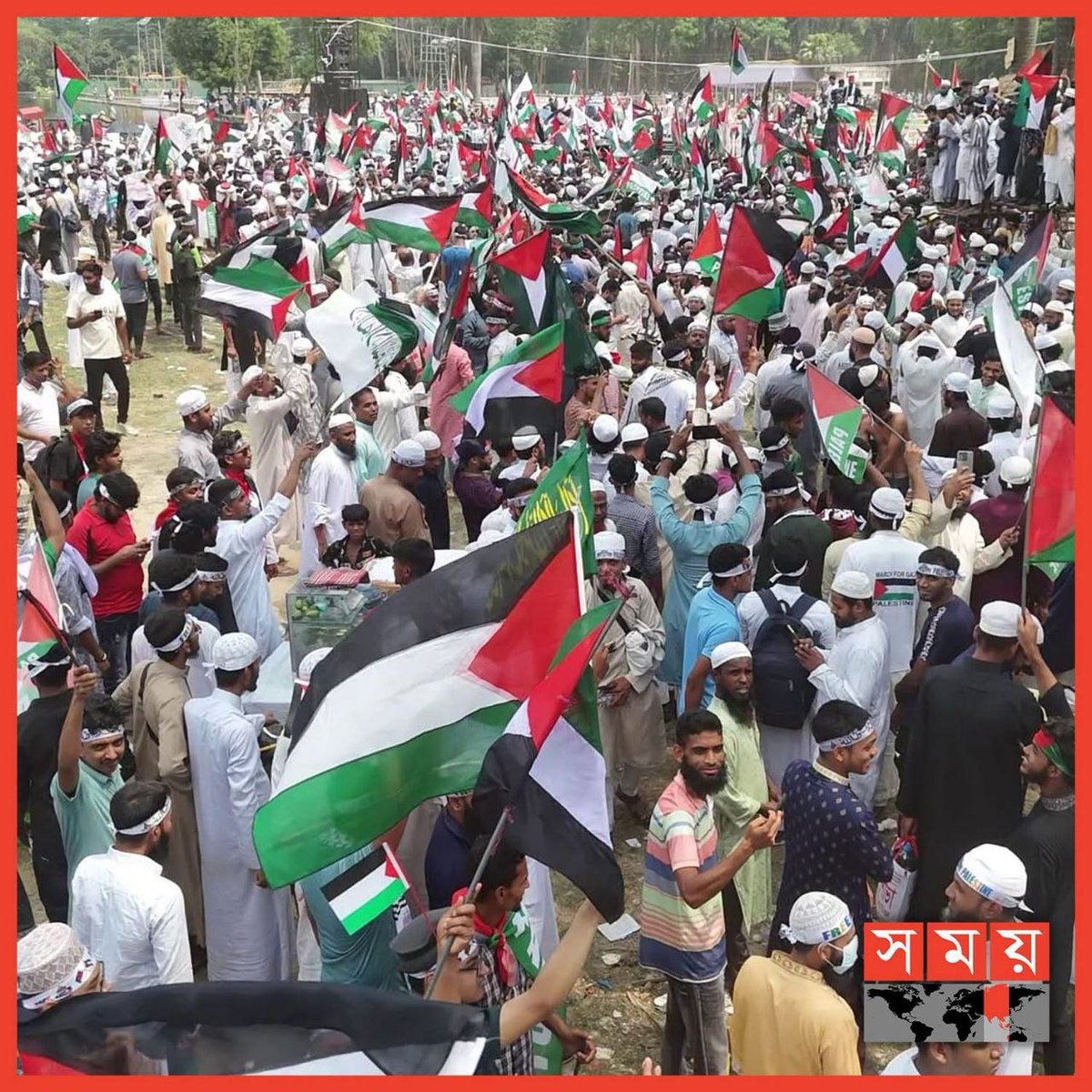 QudsNen's tweet image. Thousands have rallied in Sohrawardi Park, Kolkata, India, in solidarity with the Palestinian people amid the ongoing Israeli genocide in Gaza.