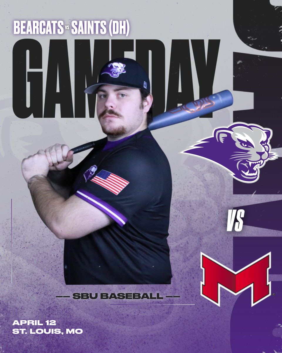 SBU Bearcats Athletics (@sbubearcats) on Twitter photo BSB: Bearcats continue their stay in St. Louis with a doubleheader this afternoon!
#RollCats #GameDay
⚾️: <a href="/sbu_baseball/">SBU Bearcats Baseball</a> vs Maryville University
🕛: 1:00pm / 3:00pm
📺: glvcsn.com/maryville/
📊: maryvillesaints.com/sidearmstats/b… BSB: Bearcats continue their stay in St. Louis with a doubleheader this afternoon!
#RollCats #GameDay
⚾️: <a href="/sbu_baseball/">SBU Bearcats Baseball</a> vs Maryville University
🕛: 1:00pm / 3:00pm
📺: glvcsn.com/maryville/
📊: maryvillesaints.com/sidearmstats/b…