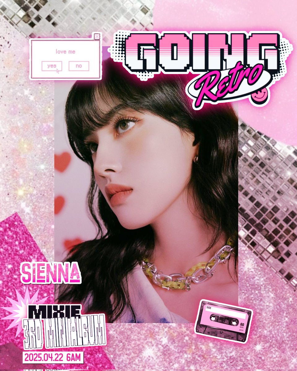 MineBlackLables's tweet photo. MIXIE (믹시)
✰ 𝟯𝗥𝗗 𝗠𝗜𝗡𝗜 𝗔𝗟𝗕𝗨𝗠 ✰
🎶 Going Retro 🎵
𝗥𝗘𝗟𝗘𝗔𝗦𝗘 𝗢𝗡
📆 2025.04.22 ⏰ 6AM KST
📸 Concept Photo:
#Sienna #Chaewon #Yuu
🎧 #MIXIE #믹시
🎞️ #GoingRetro #3rdMiniAlbum
🕹️ #MusicRelease https://t.co/B8gutIAeul
