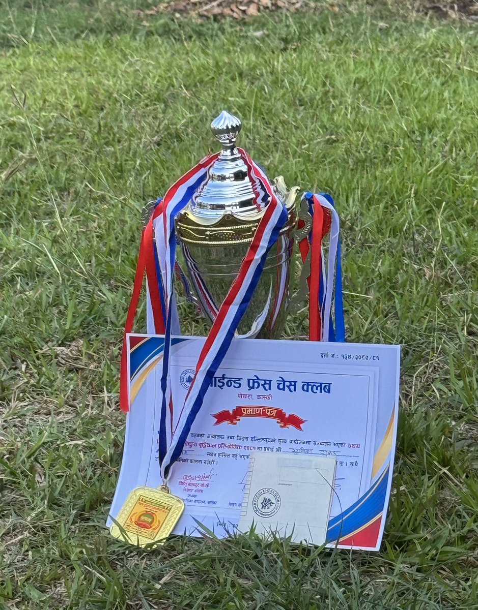 theyunish's tweet photo. Secured 1st place in the ‘King’s Chess Competition’- grateful for the challenge and proud of the triumph on the board. https://t.co/2nmI7DvCp9