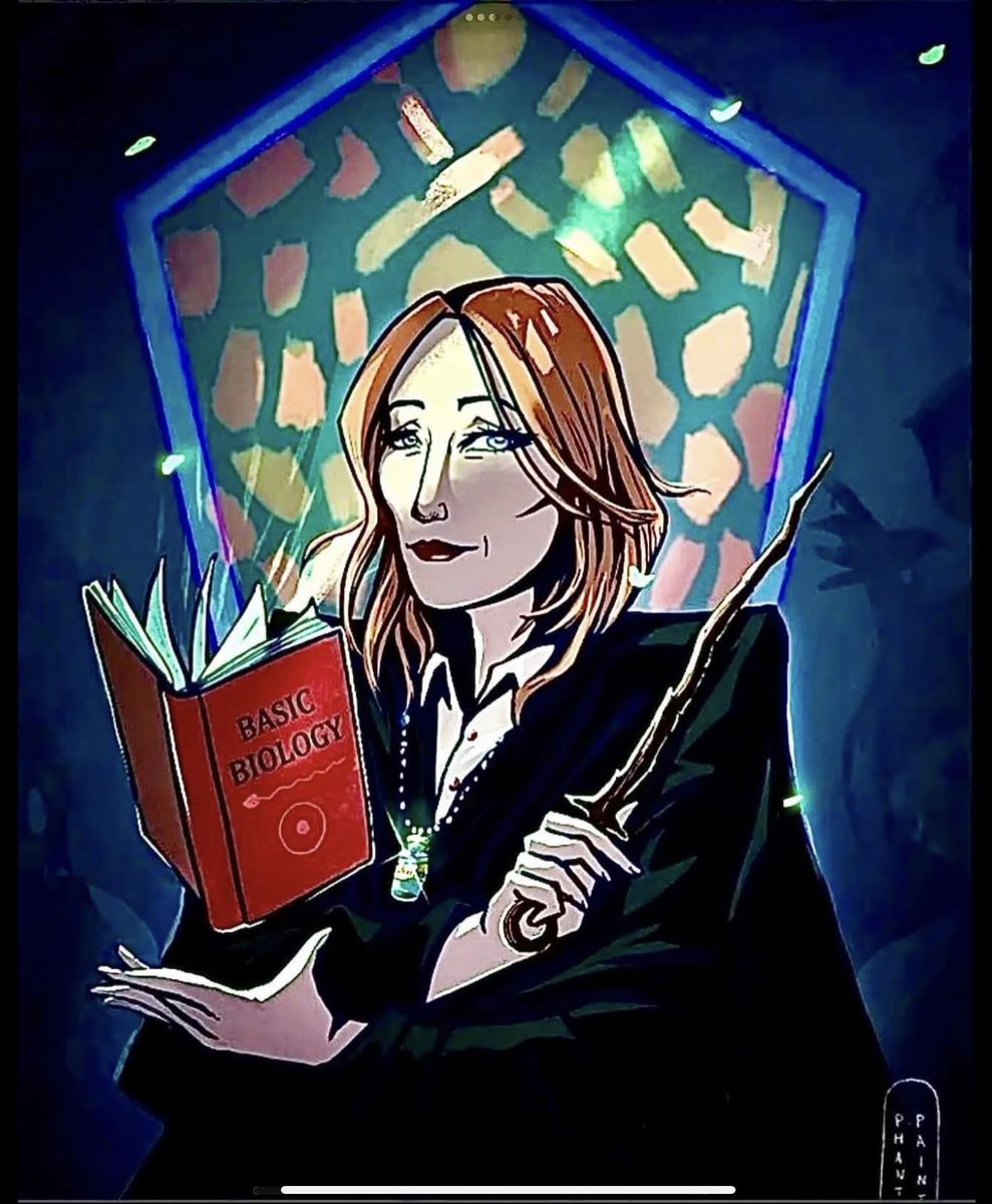 ScorpioLisaM's tweet photo. Magical #JKRowling art by Phantom Paints. #basicbiology #IStandWithJKRowling https://t.co/zGhRSvpeF5