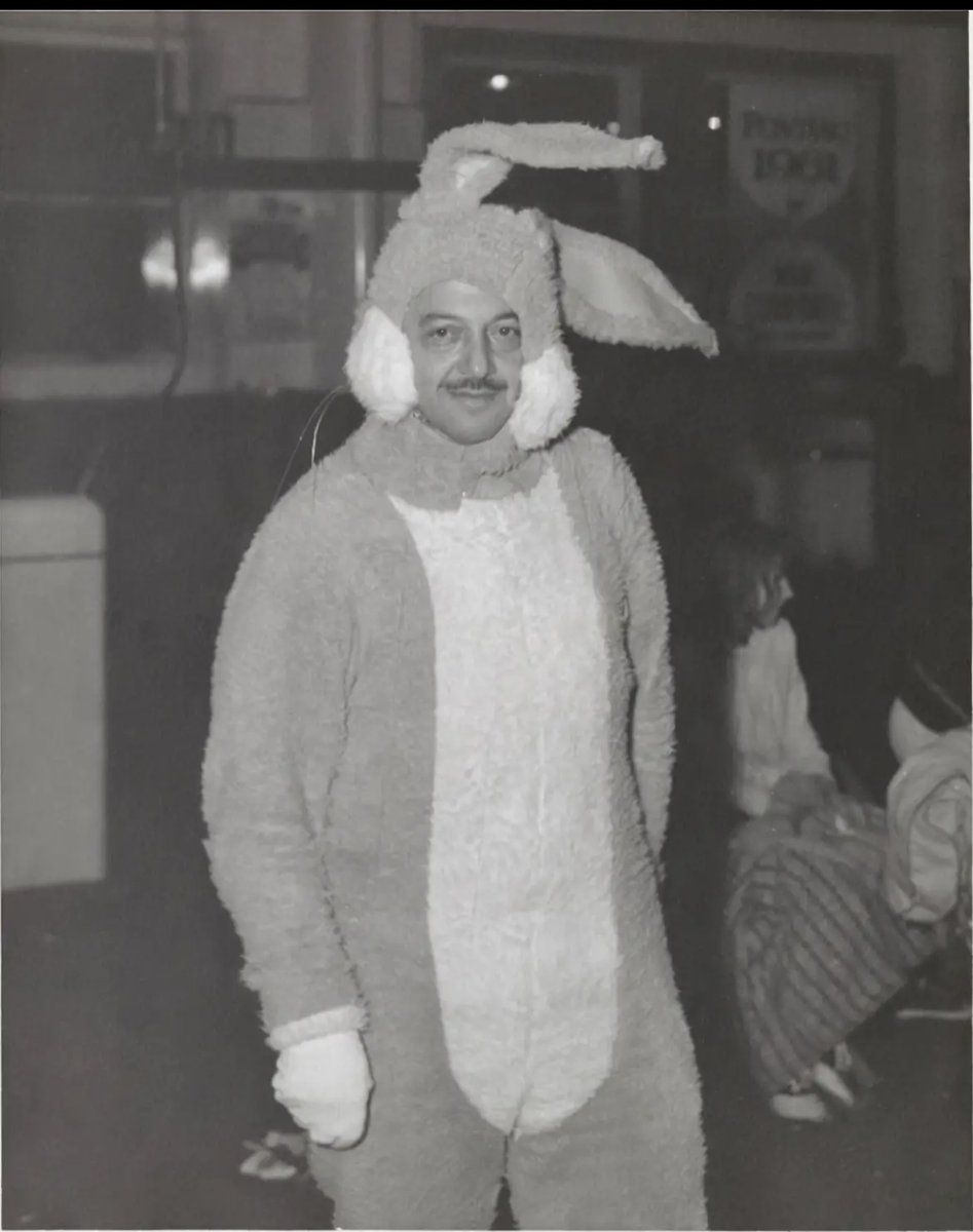 Mel Blanc in a Bugs Bunny costume from 1961.