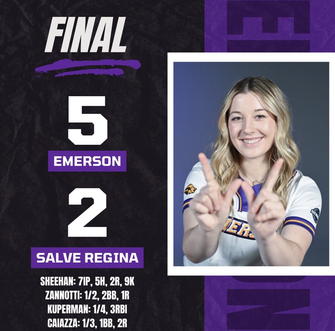 Emerson Softball tweet media
