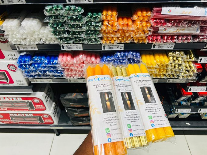 Meet Makatu Tshivhula, a 26 year old young man who started his candle business when he was 22 as a result of unemployment after graduating with a psychology degree. The name of his company is called The Light Candles. He manufactures all types of quality, long lasting candles.