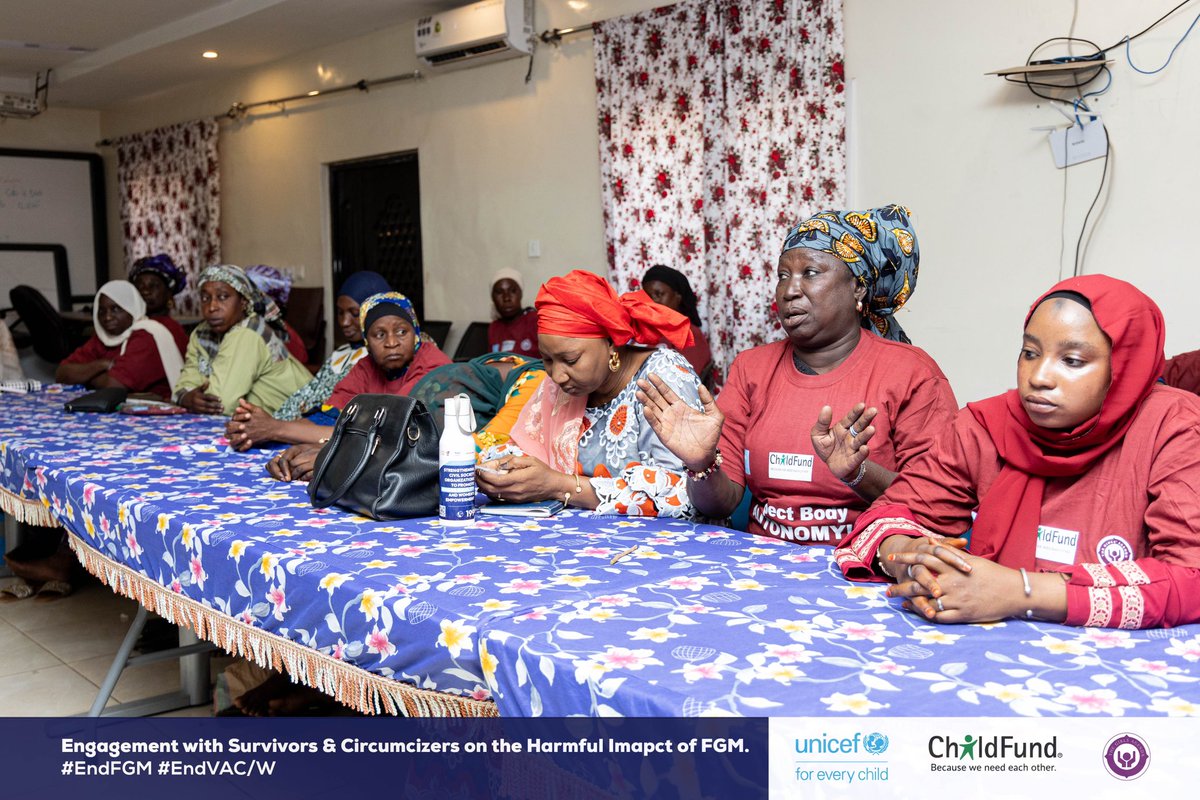 AllGirlsAgenda's tweet photo. When we empower survivors and enhance the capacity of circumcisers with knowledge and skills to end FGM, we can challenge traditional beliefs that perpetuate this harmful practice on women and children.
#EndFGM
#EndVAC/W
@UNICEFGambia  @ChildFundGambia https://t.co/tWmfW94RWr
