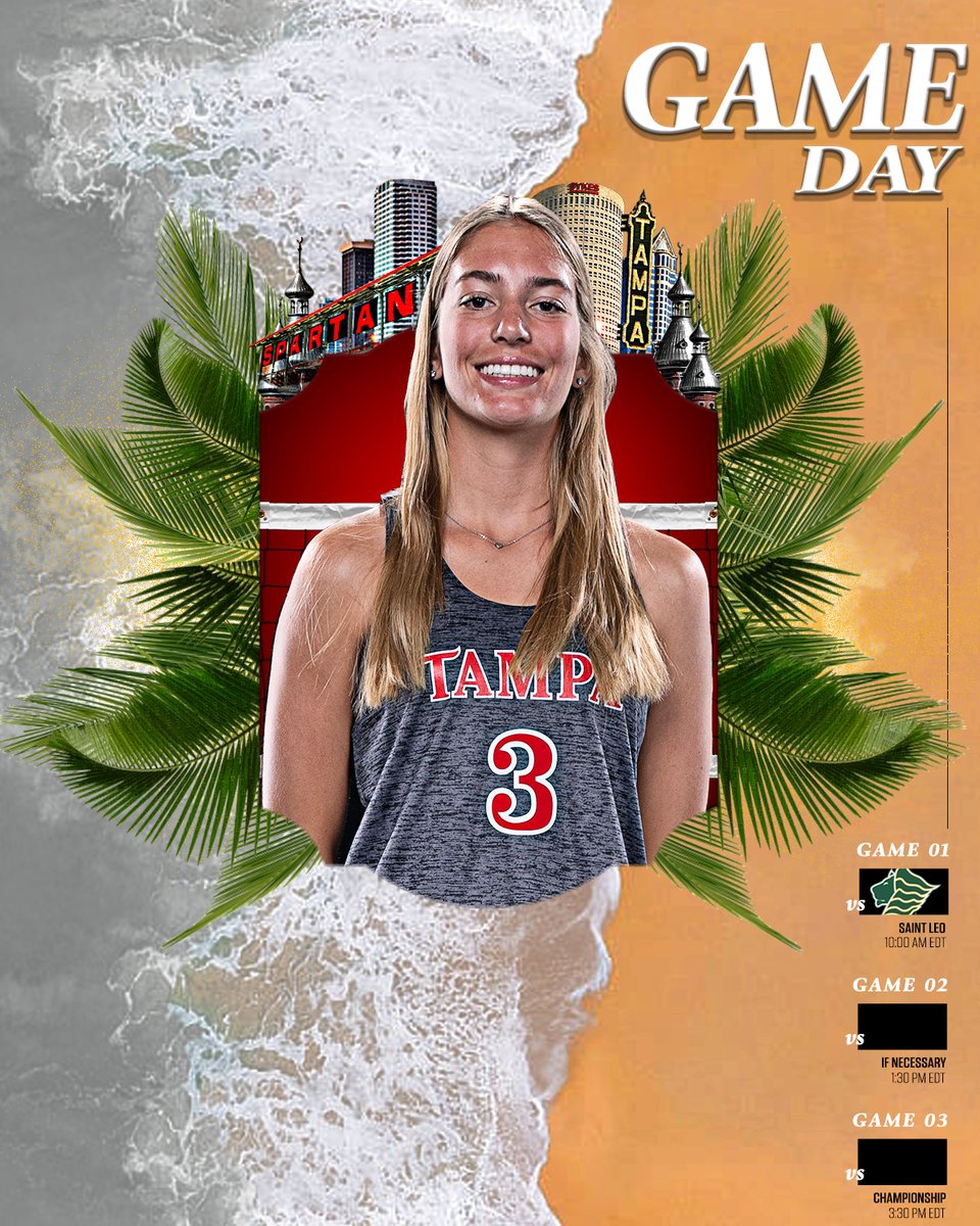 Leaving it all in the sand‼️

🆚 Saint Leo
⏰ 10:00 AM
📍St. Leo, Fla. | Saint Leo Beach Volleyball Courts
📺 Playsight.com
📊 TampaStats.com