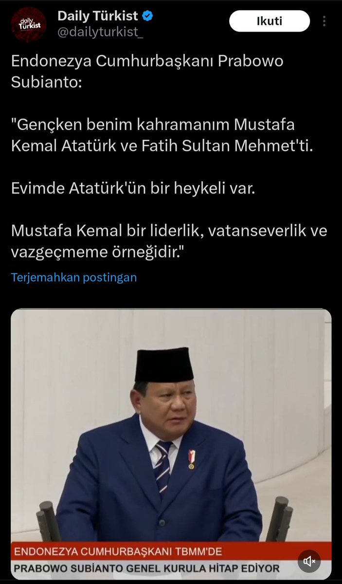 3rwin__34's tweet image. Perdebatan di media Turki ,Soal Pidato Prabowo Menjadikan Ataturk sebagai Pahlawan.

"Presiden Indonesia" Idolakan Ataturk. Sangat memalukan sekali.. #blunder
