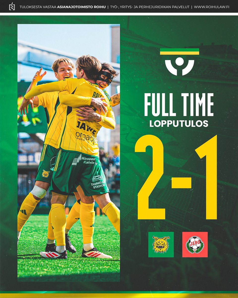 ilvesfootball's tweet photo. Ilves voittaa FF Jaron Tammelassa! 🔥

👨‍⚖️ Lopputuloksesta vastaa: https://t.co/bdVZOh4hmN

#Ilves #Veikkausliiga https://t.co/JfffMK2n1u