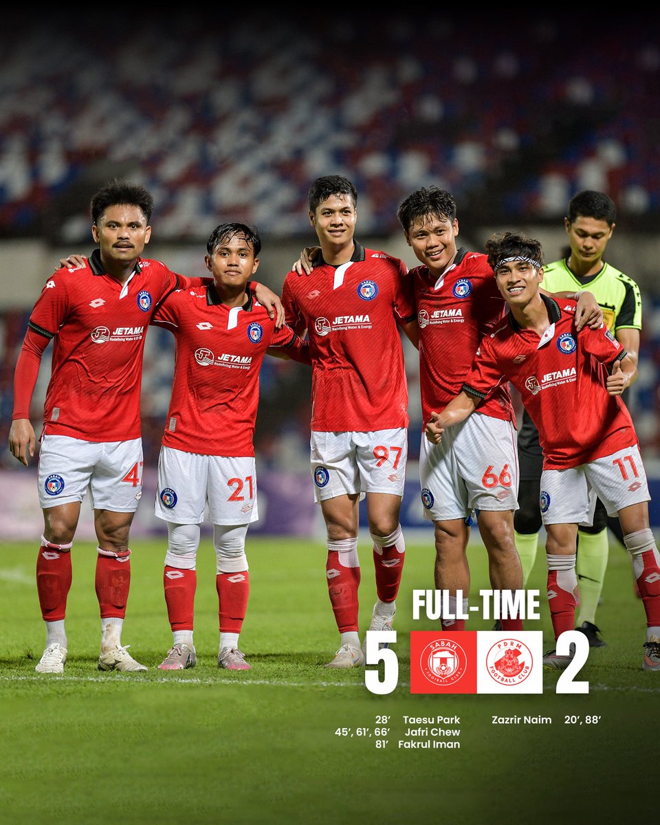 SabahFCofficial's tweet photo. #PialaMFL Keputusan Masa Penuh
#SabahFCII #BangunlahBersatuSemua https://t.co/FklTWLMEaM