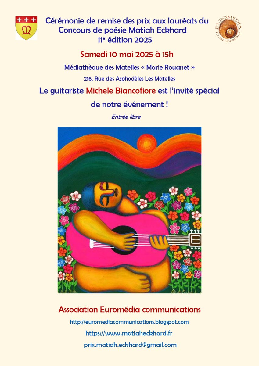 Vous êtes chaleureusement invité.e.s à cet événement qui célèbre la poésie des jeunes auteurs et la musique!