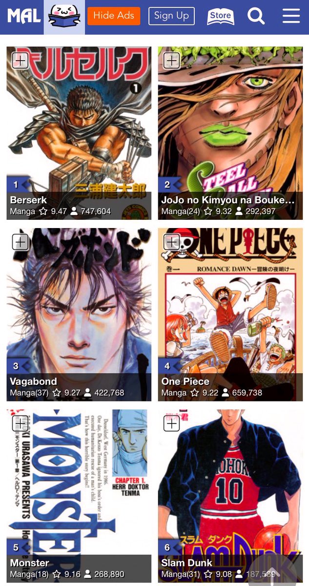 ASCom0's tweet photo. من بين أعلى 6 مانجات تصنيفًا على MAL، مانجا واحدة لم تحصل على انمي الى الآن…

“فاجابوند” الأسطورة التي لا تزال حبيسة الصفحات💔 https://t.co/e9pIgDwM9b
