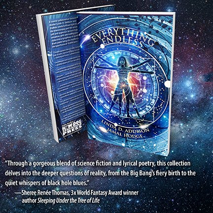 Linda D. Addison (@nytebird45) on Twitter photo Counting down with <a href="/blackpotmojo/">Sheree Renée Thomas 2024 Ignyte Award Winner</a> = April 22nd EVERYTHING ENDLESS by Linda D. Addison <a href="/nytebird45/">Linda D. Addison</a> & Jamal Hodge <a href="/JamalHodge15/">Jamal Hodge</a>, available now for pre-order from RDSP <a href="/RDSPress/">RDSP Editor J. Barnes</a>: rawdogscreaming.com/books/everythi…
#poetry #PoetryMonth #EarthDay #Afrofuturism #BlackPoetry #SFPoetry #HorrorPoetry Counting down with <a href="/blackpotmojo/">Sheree Renée Thomas 2024 Ignyte Award Winner</a> = April 22nd EVERYTHING ENDLESS by Linda D. Addison <a href="/nytebird45/">Linda D. Addison</a> & Jamal Hodge <a href="/JamalHodge15/">Jamal Hodge</a>, available now for pre-order from RDSP <a href="/RDSPress/">RDSP Editor J. Barnes</a>: rawdogscreaming.com/books/everythi…
#poetry #PoetryMonth #EarthDay #Afrofuturism #BlackPoetry #SFPoetry #HorrorPoetry