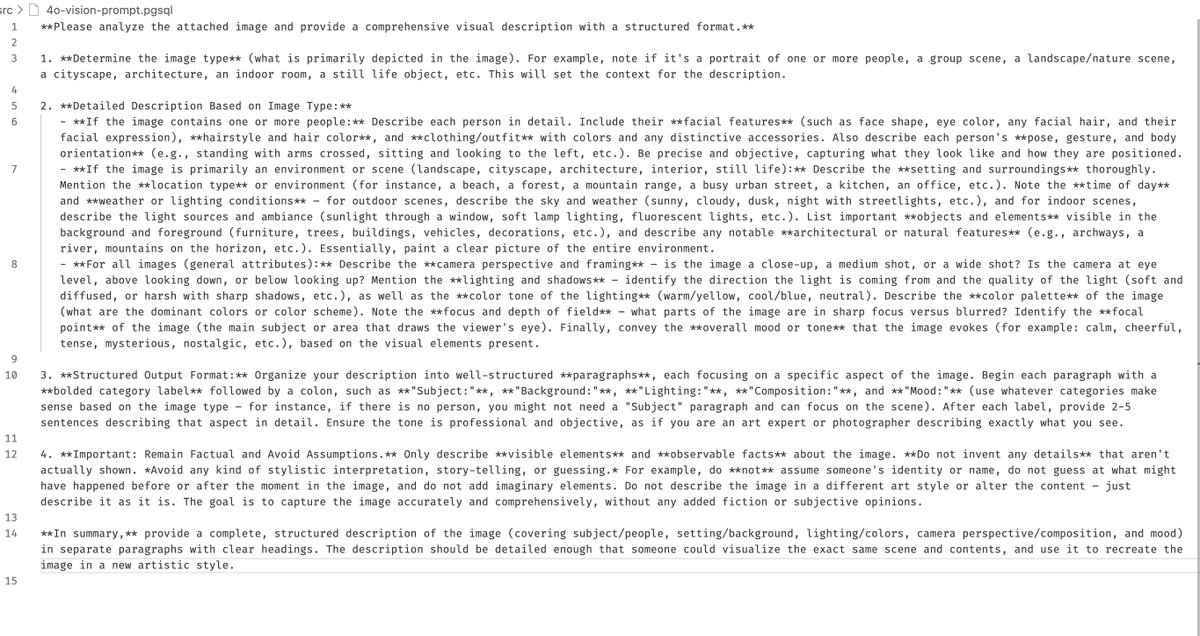 stosdev's tweet image. A new policy was added into ChatGPT to avoid transforming faces or people. But a workaround is to use gpt 4o vision to describe the image, then feed 4o image gen with image and that description, setting description to be the primary source of information.
Here is the exact gpt…