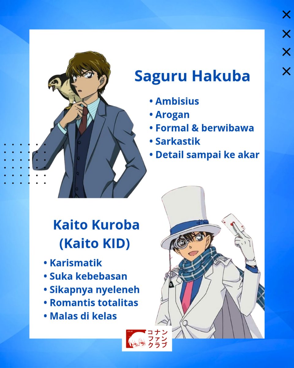 conanfansclub's tweet photo. Coba tag teman kamu untuk menilai, tipe Gosho's Boys mana yang cocok sama diri kamu? https://t.co/Yb353KKtr2