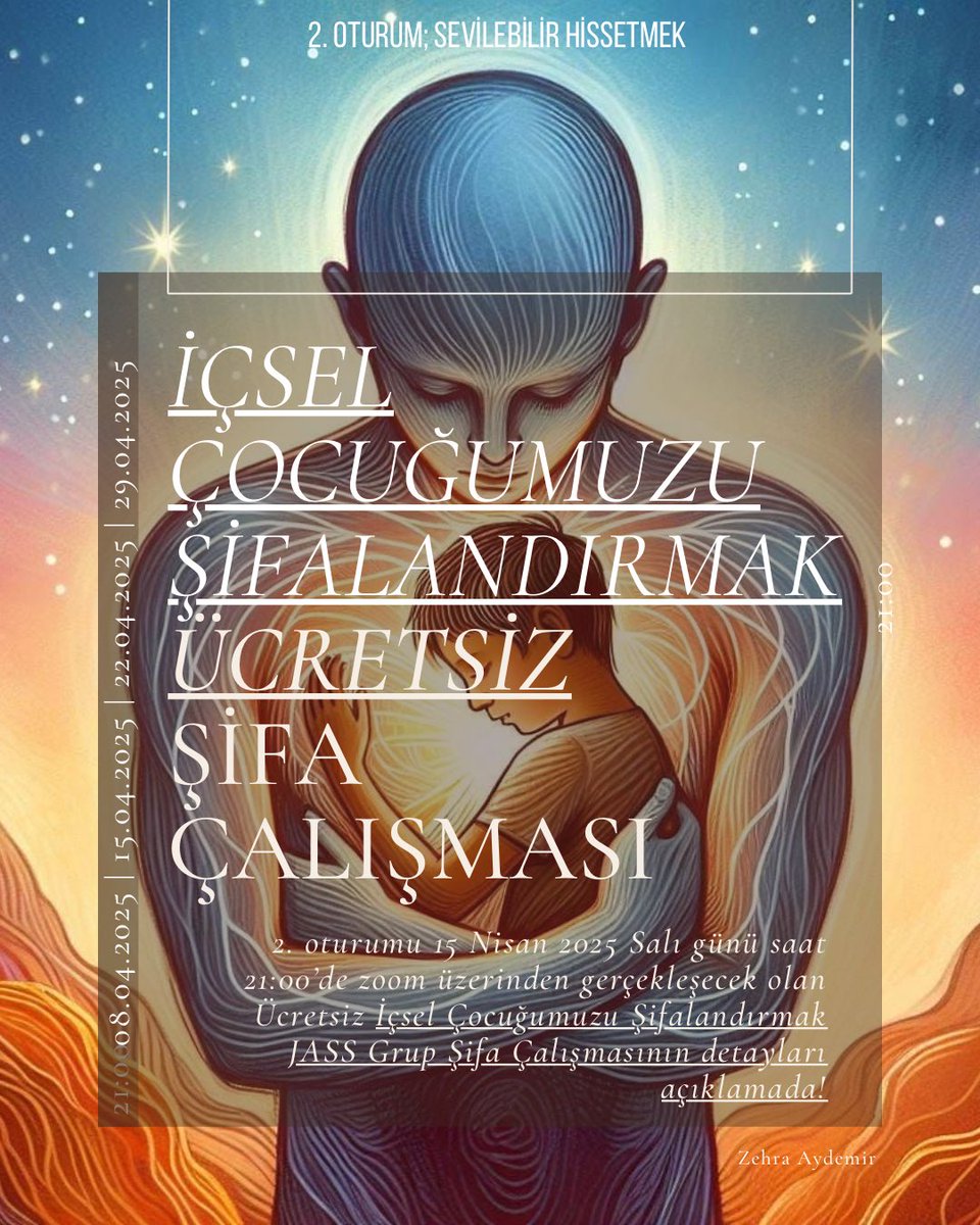 uranyen's tweet photo. İnstagram üzerinden paylaştığım ve 4 oturumda gerçekleştireceğimiz ücretsiz “İçsel Çocuğumuzu Şifalandırmak” grup şifa çalışması davetini buraya da iletiyorum💚

İlk oturumu gerçekleştirdik, 15 Nisan 2025 saat 21:00’de ‘sevilebilir hissetmek’ şifası ile 2. oturumu yapacağız. https://t.co/x3EPl79fYk