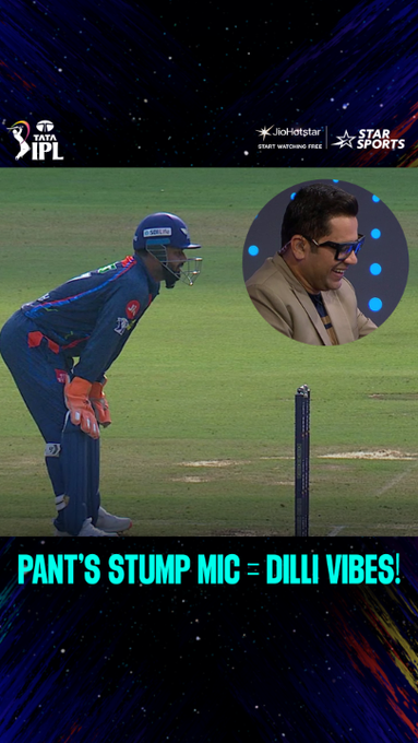 Stump mic GOLD 🤝🏻 Rishabh Pant! 📹 Credits: Twitter/StarSportsIndia