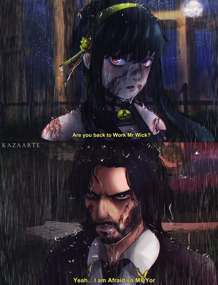 Yor Forger met John Wick 
A Crossover Fanart 
#SPY_FAMILY #SPYXFAMILY