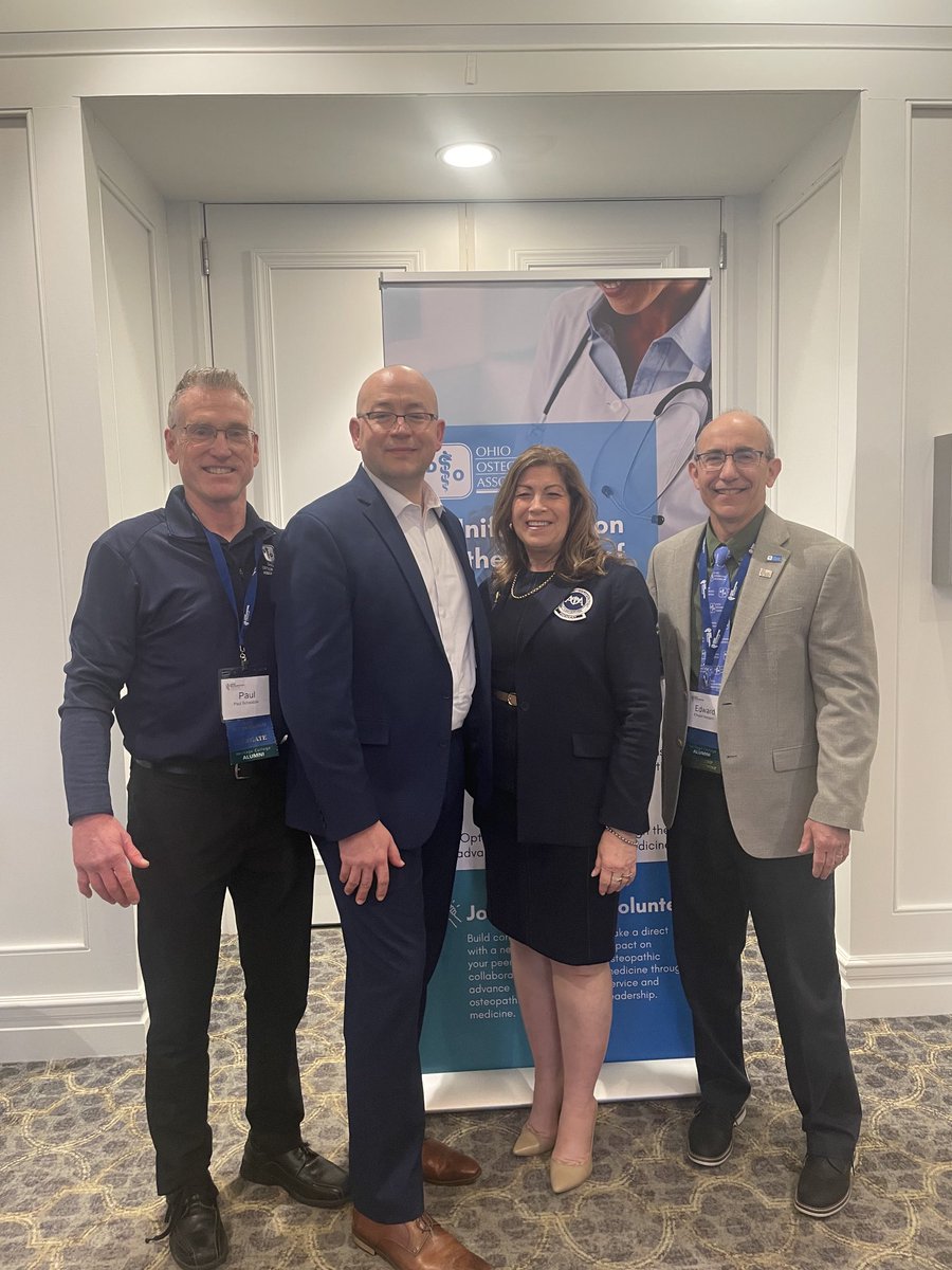 DrScheatzle's tweet image. Thank you to Teresa Hubka DO, AOA President for joining us at the Ohio Osteopathic Symposium! @AOAforDOs @OHdeptofhealth @aocpmr @AOFDOgood @ohiou