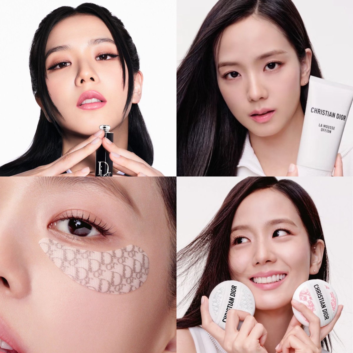 Imagine Jisoo's wealth being a face of these 8 products within 4 months!

Dior Addict Lip Glow
Dior Forever Hydra Glow Cushion
Dior Forever Glow Luminizer 
Dior Forever Skin Glow
Dior Addict Lipstick 
Dior Le Baume
Dior La Mousse OFF/ON Foaming Cleanser
Dior Eye Reviver Patches