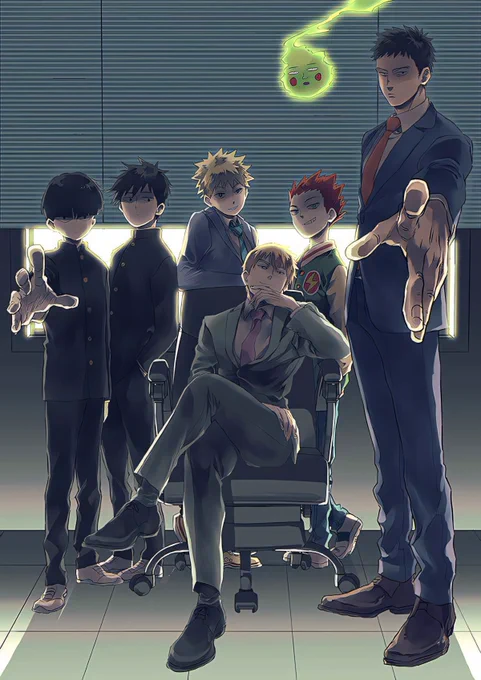 #Illustration│Mob Psycho 100 - "Spirits Consultation Staff" Artist: batoshiroh