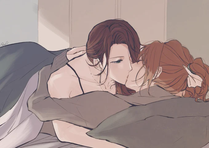 [社会人百合]21時からはじまる。 #大人百合 #無責任会社サタデーillustration by  