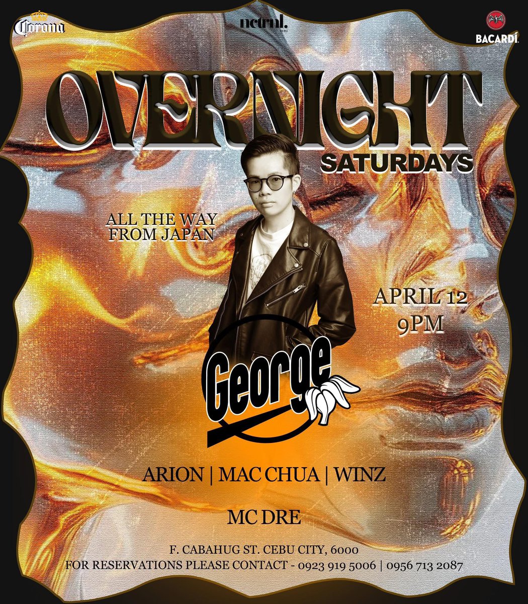 dj_george_jp's tweet photo. さあ今夜！
DJ Time 0:00-2:00
やるぞー🔥

📍Nocturnal Super Club in Cebu🇵🇭 https://t.co/NoJzLAseae