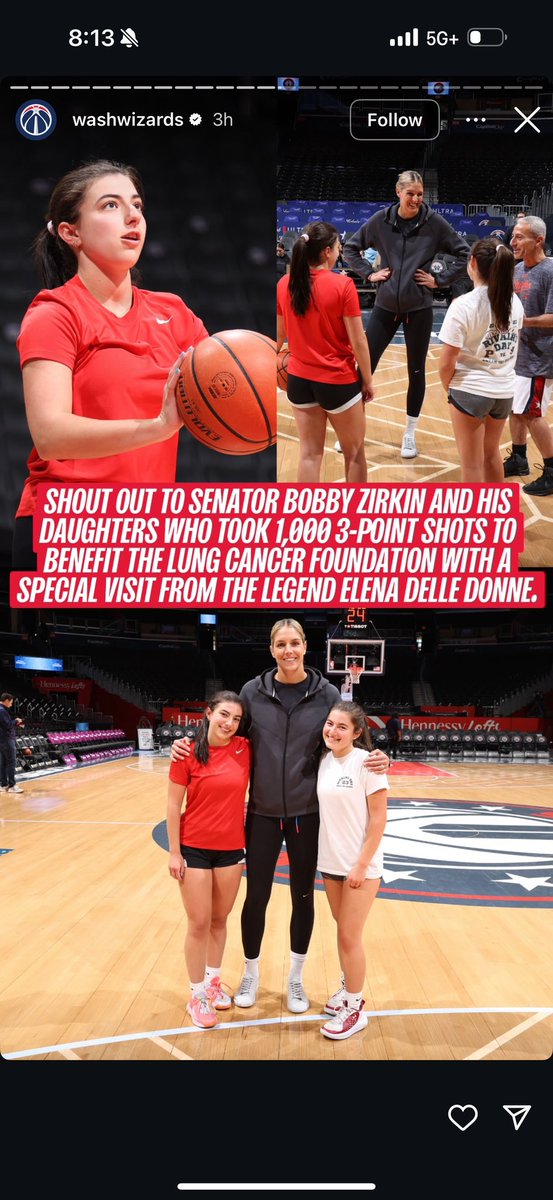 SophieZ (@sophiezirkin25) on Twitter photo Amazing night shooting 1000 threes before the Wizards game for <a href="/GO2forLungCancr/">GO2 for Lung Cancer</a> And having <a href="/De11eDonne/">Elena Delle Donne</a> there made the event really special! Thanks to the <a href="/WashWizards/">Washington Wizards</a> for the amazing night! Amazing night shooting 1000 threes before the Wizards game for <a href="/GO2forLungCancr/">GO2 for Lung Cancer</a> And having <a href="/De11eDonne/">Elena Delle Donne</a> there made the event really special! Thanks to the <a href="/WashWizards/">Washington Wizards</a> for the amazing night!
