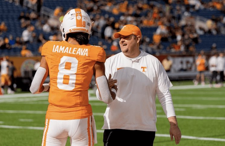BussinWTB's tweet photo. Tennessee head coach Josh Heupel informed the team this morning that Tennessee is moving on from starting QB Nico Iamaleava, per @PeteThamel 🤯

Iamaleava wanted a new NIL contract and skipped practice on Friday over the dispute. https://t.co/YyOH8EYXsx