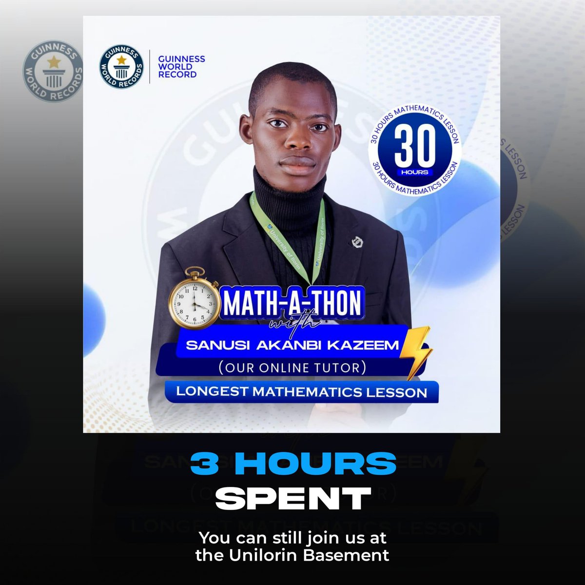 SAJIDAH♥️💡 (@sajidat6) on Twitter photo 3hours down already 💥
<a href="/ouronlinetutor1/">OUR ONLINE TUTOR</a> On it!!!
#UNILORIN30HoursMathMarathon
#BetterByFar🎓
#UNILORIN
#GWR 3hours down already 💥
<a href="/ouronlinetutor1/">OUR ONLINE TUTOR</a> On it!!!
#UNILORIN30HoursMathMarathon
#BetterByFar🎓
#UNILORIN
#GWR