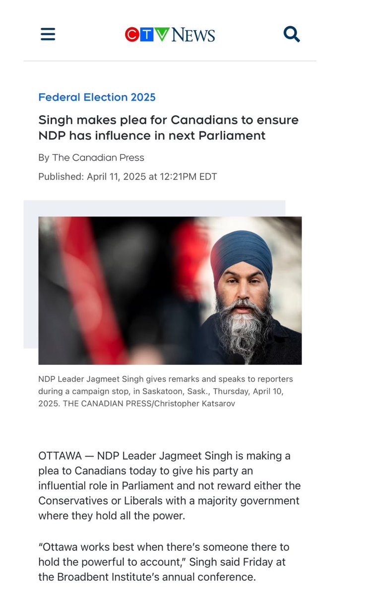 When your platform falls flat, i guess begging for votes is the only option for an irrelevant party, lead by an irrelevant leader.
<a href="/theJagmeetSingh/">Jagmeet Singh</a> may i remind you, you did this!! #Election2025 #CanadaElection2025