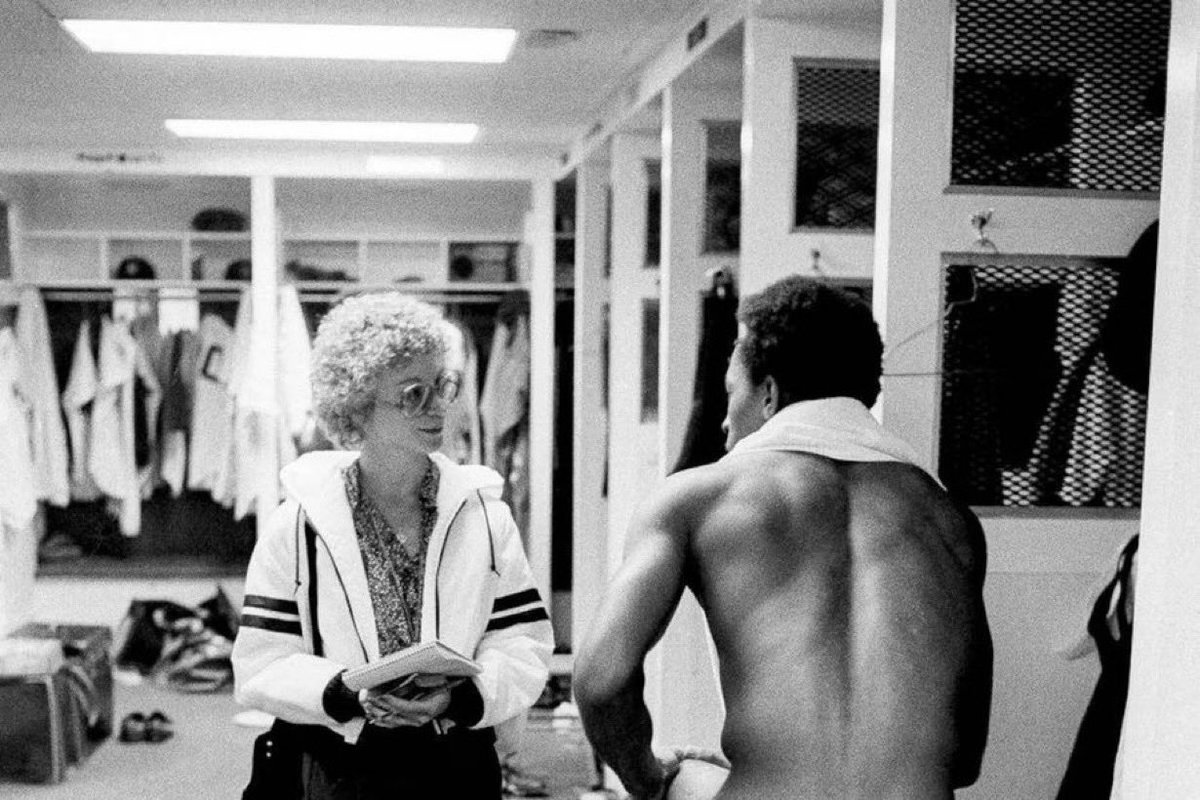 Suffragent_'s tweet photo. FACT: 40yrs ago, female reporters demanded access to men’s locker rooms.

This changed men’s sport forever &amp; compromised their human right to privacy — yet feminists branded objectors ‘sexist’.

Any TERFs now complaining about men in female spaces can cry me a fucking river. https://t.co/TWiOySQrXk