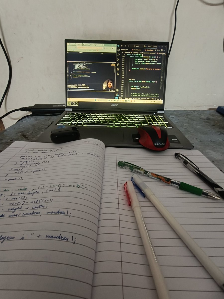 Dushyan19757403's tweet image. Day 12.
Stacks Part 2 — Complete.
Training never stops.
Discipline. Consistency. Purpose.
I can do this all day.
#100DaysOfCode #DSAwithJava #ApnaCollegeX #BecomeTheHero #CodeWithPurpose