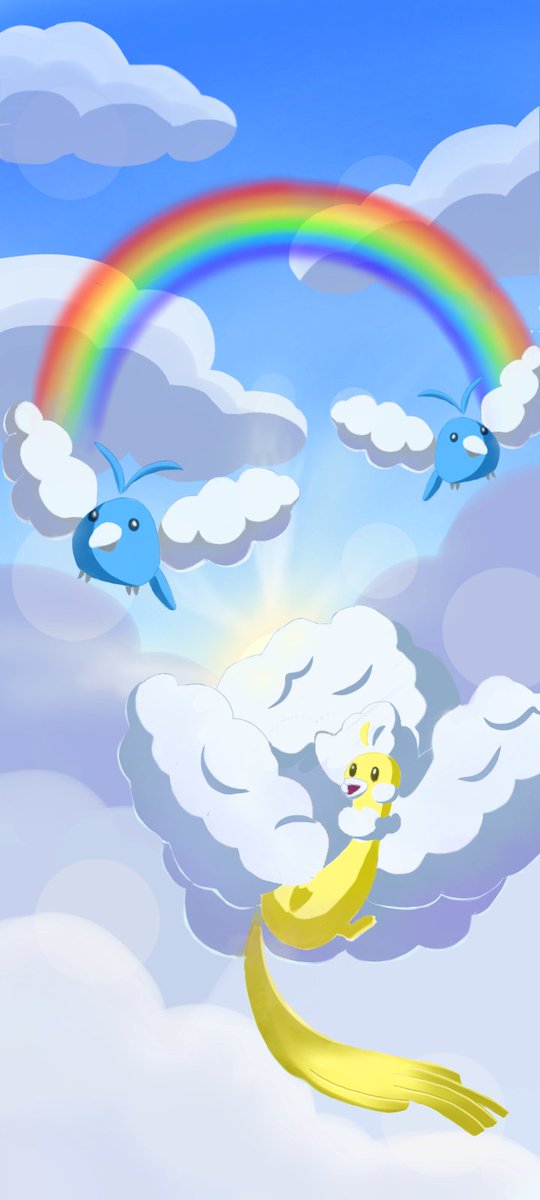 Homework_sis's tweet image. My first post on X! Looking for moots to grow my X account! 🙏 Heres the evolution of my Altaria artworks since 2021! This time even made a mobile wallpaper for it!:) #Pokemon #pokemonfanart #altaria #swablu #digitalart #backgroundart #art #artmoots #ibispaint #pokemonwallpaper