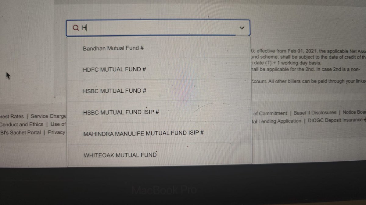 MutualFundShop's tweet photo. Dear @Iamsamirarora sir

Intiated one sip transaction for @heliosMF mid cap fund but in ICICI bank biller drop down helios mutual fund not appearing, plz resolve this https://t.co/ayGeXD6z53