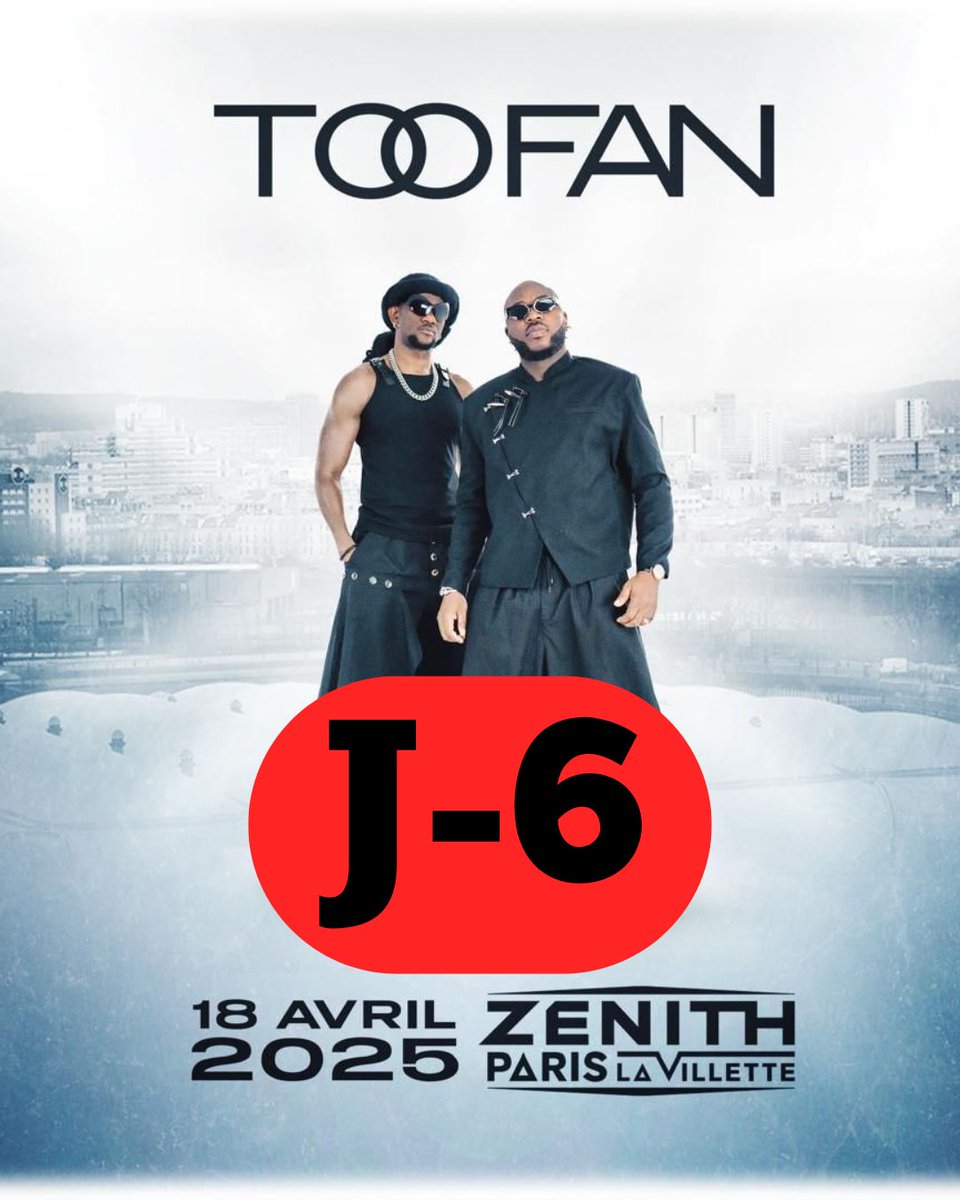 ToofanOfficiel's tweet photo. J-6 Toofan au Zénith La Villette, Paris
Tickets Disponible
https://t.co/PkvIWjNIer
#Toofanauzenith #roadtozenith 🚀🚀🚀 https://t.co/MulRHXOvnX