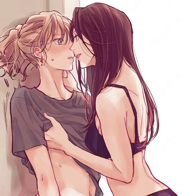 [社会人百合]21時からはじまるillustration by  #無責任会社サタデー #大人百合 