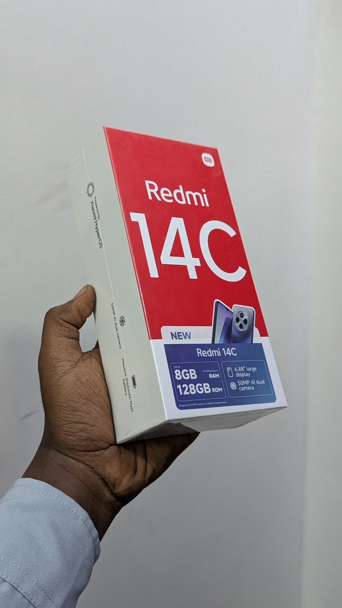 computermart_ke's tweet image. Meet the #Redmi14C – a budget beast! 📱 Stunning 6.88” 120Hz IPS LCD for silky-smooth visuals, powered by MediaTek Helio G81 Ultra. Capture life with a 50MP AI dual camera + 13MP selfie. 🔋 5160mAh battery with 18W fast charging. #XiaomiKenya #TechSteal