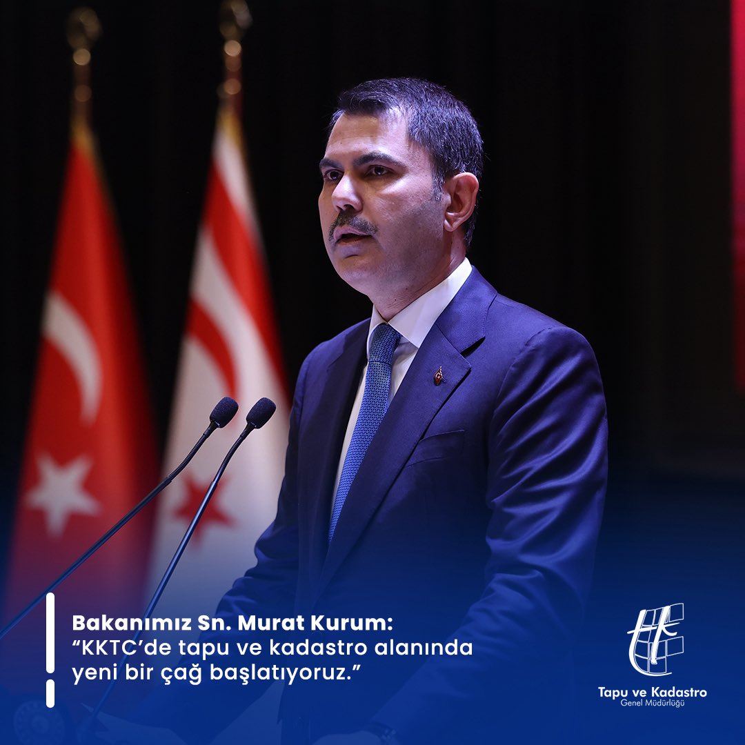 BAKANIMIZ SN. MURAT KURUM: “KKTC’DE TAPU VE KADASTRODA YENİ BİR ÇAĞ BAŞLATIYORUZ
#kıbrıs #kktc #takbis #dijitaltapusistemi #tapukadastro 
<a href="/murat_kurum/">Murat KURUM</a> <a href="/csbgovtr/">T.C. Çevre, Şehircilik ve İklim Dğş. Bakanlığı</a> 

tkgm.gov.tr/bakanimiz-sn-m…